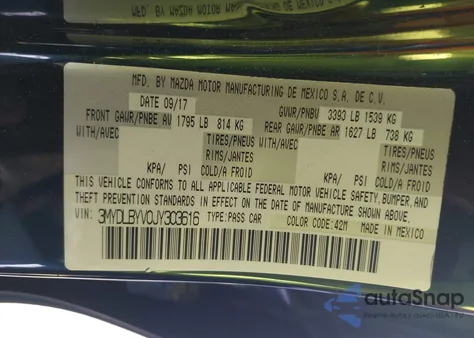 2018 Toyota Yaris Ia z USA, uszkodzony, nr VIN 3MYDLBYV0JY303616